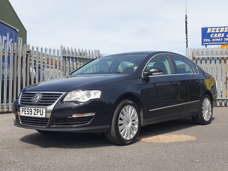Black 2009 Volkswagen Passat 2.0 TDI Highline Plus Saloon 4dr Diesel Manual Euro 5 110 ps in Beebee Car Sales